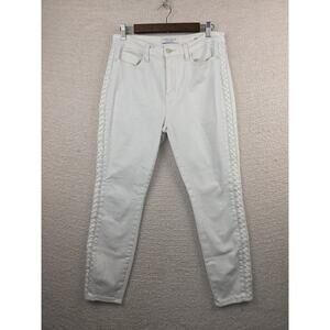 Judy Blue JB8782 WHT Relaxed Fit White Jeans Size 13/31